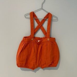 Fin & Vince orange overalls
